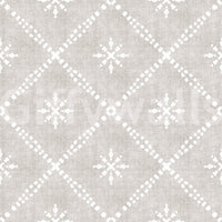 Boho Dotted Lattice Grunge Neutral Wallpaper⁠