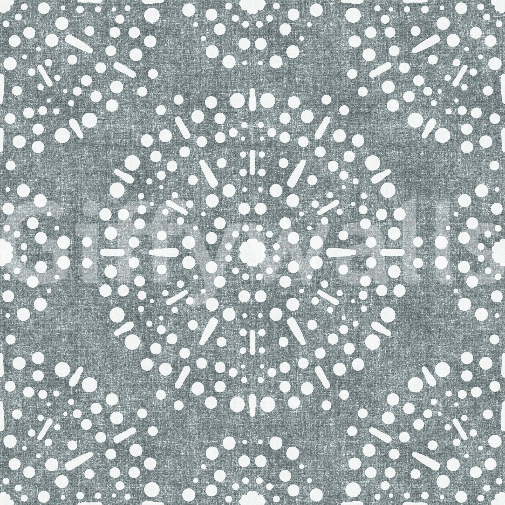 Boho Fireworks Grunge Calming Blue Wallpaper⁠