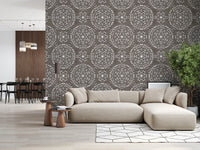 Boho Fireworks Grunge Dark Bark Wallpaper⁠