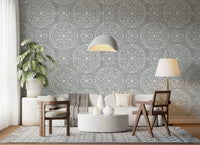 Boho Fireworks Grunge Grey Clouds Wallpaper⁠