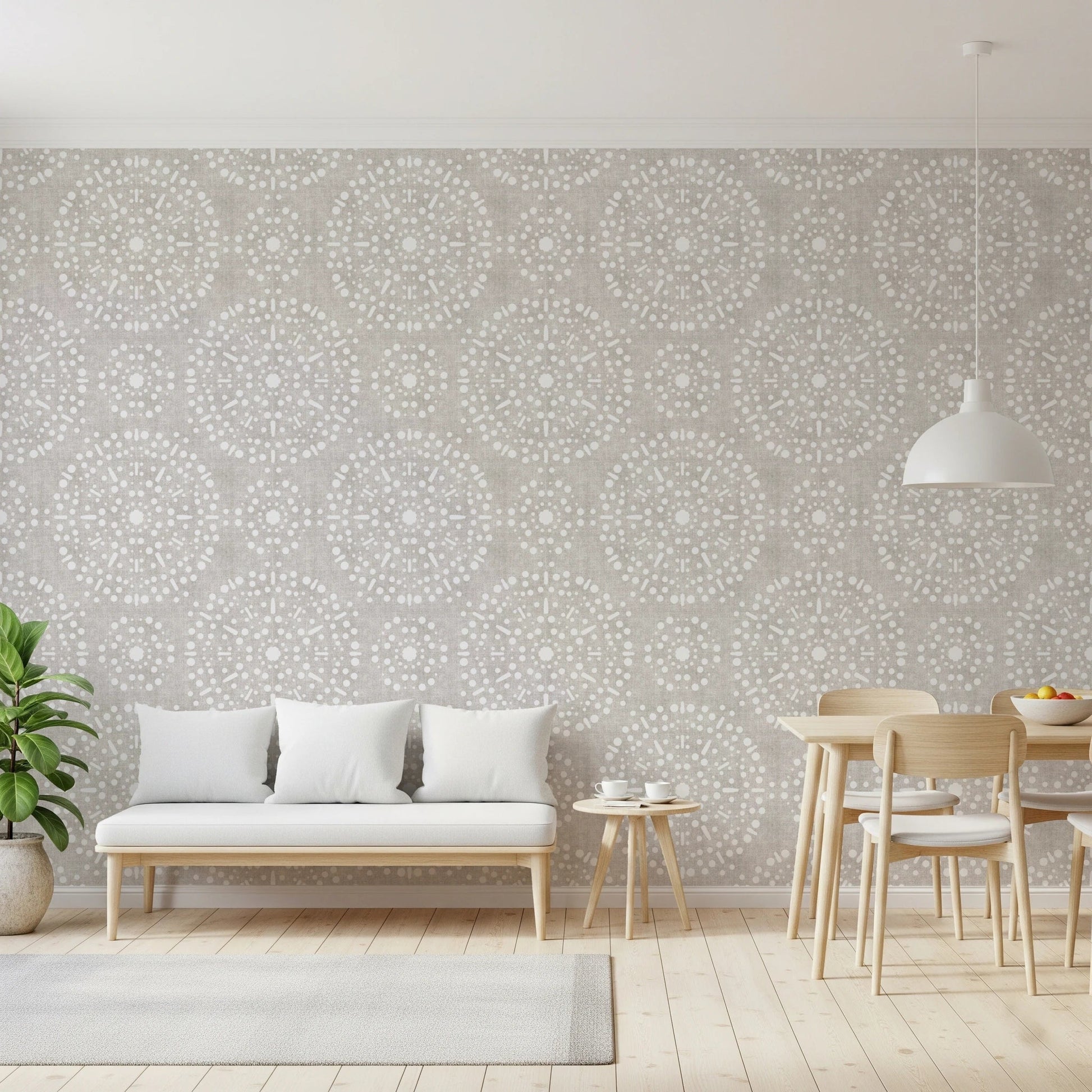 Boho Fireworks Grunge Neutral Wallpaper⁠