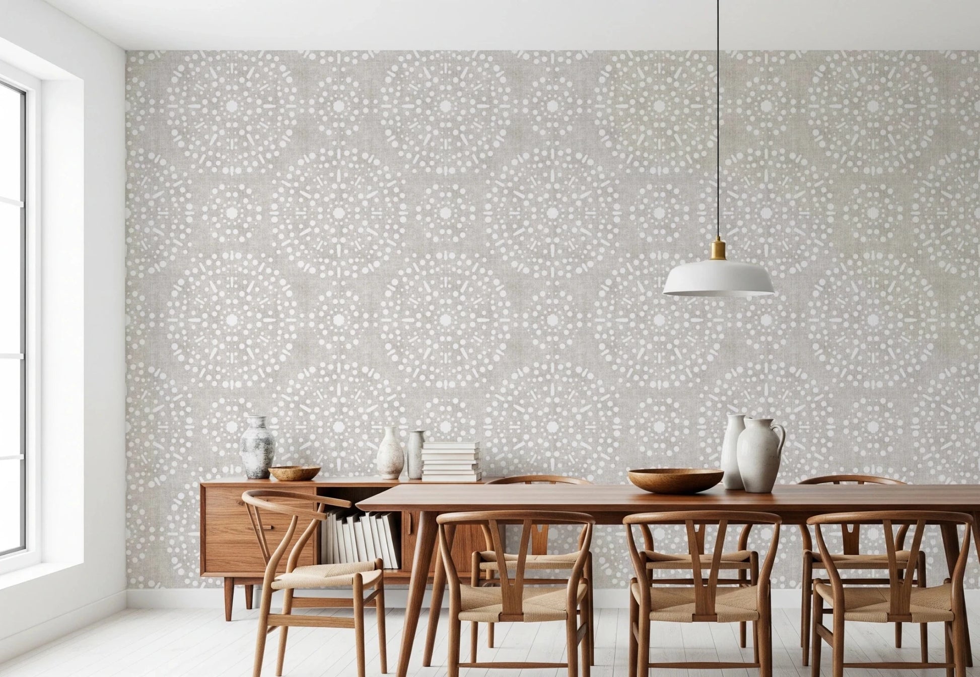 Boho Fireworks Grunge Neutral Wallpaper⁠