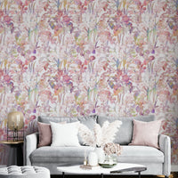 Decorative Boho Flowers graceful mural

