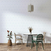 Muted geometric boho wallpaper design

