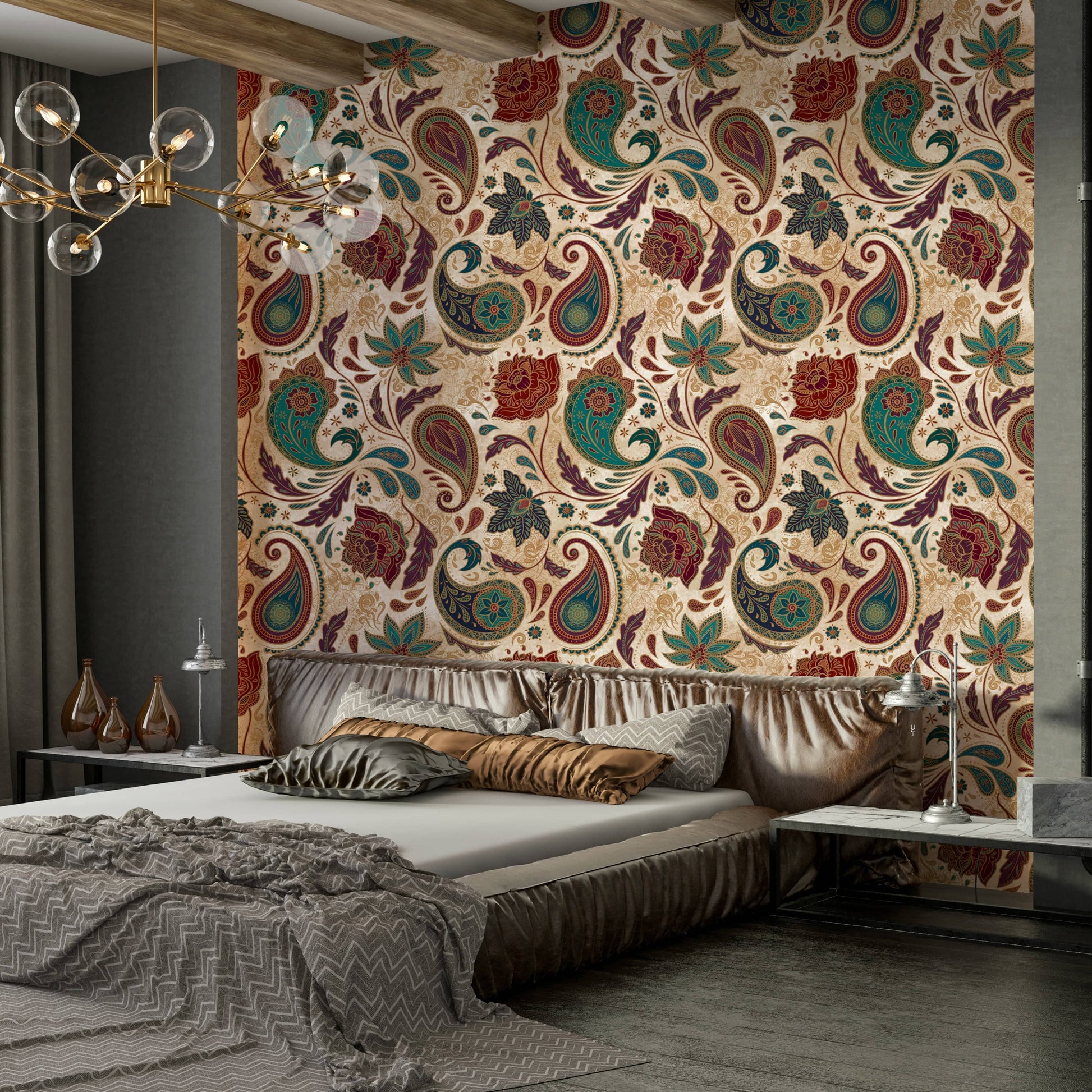 The overall mood is one of quiet opulence and artistry.
