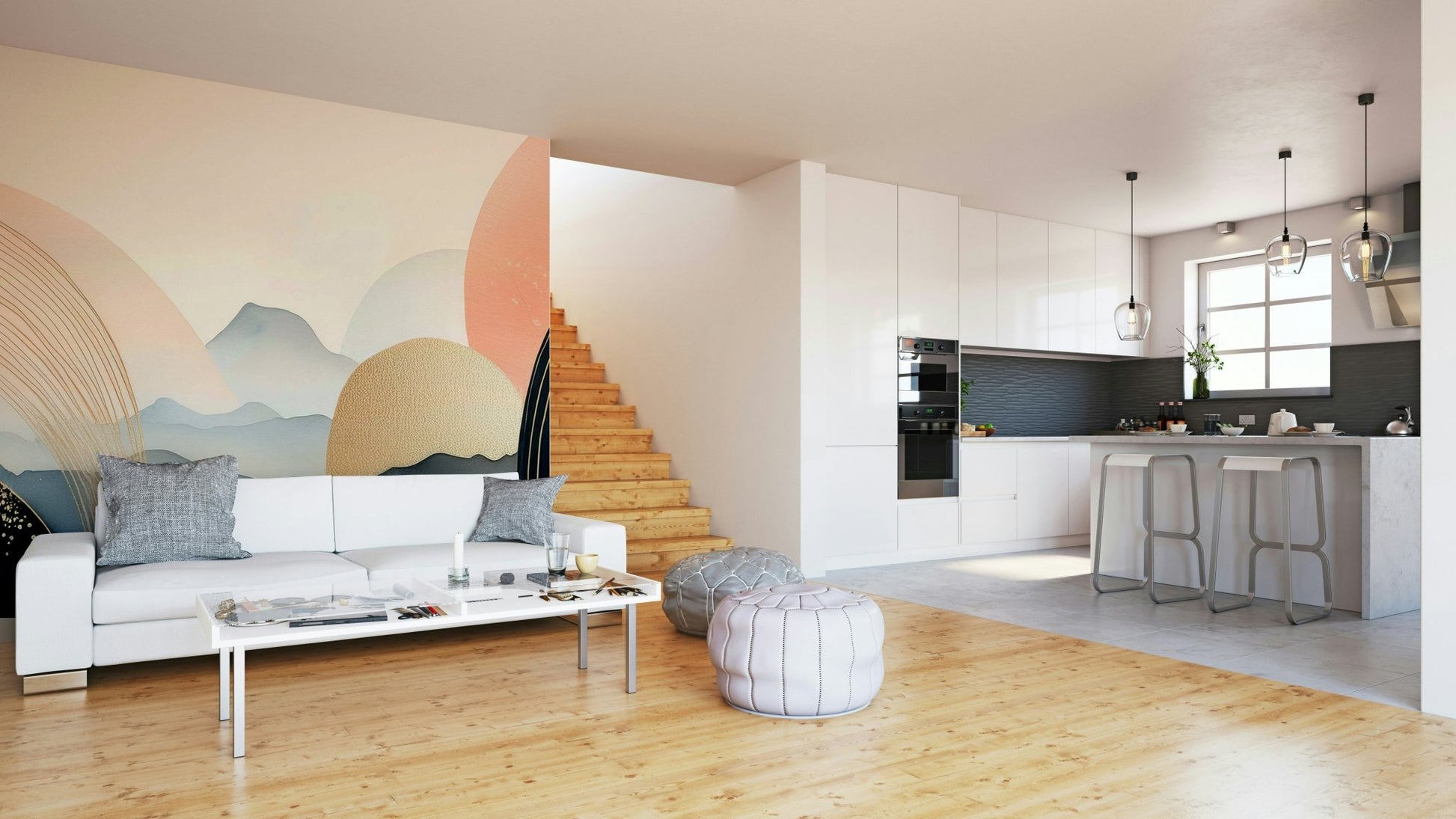 Playful sky and cloud design for kids’ interiors

