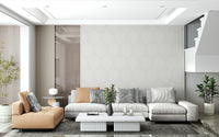 Boho wallpaper mural featuring subtle geometric shapes
