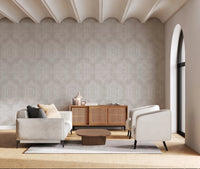 Boho Painted Grunge Neutral Wallpaper⁠