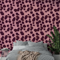 Boho Jewel Tone botanical mural