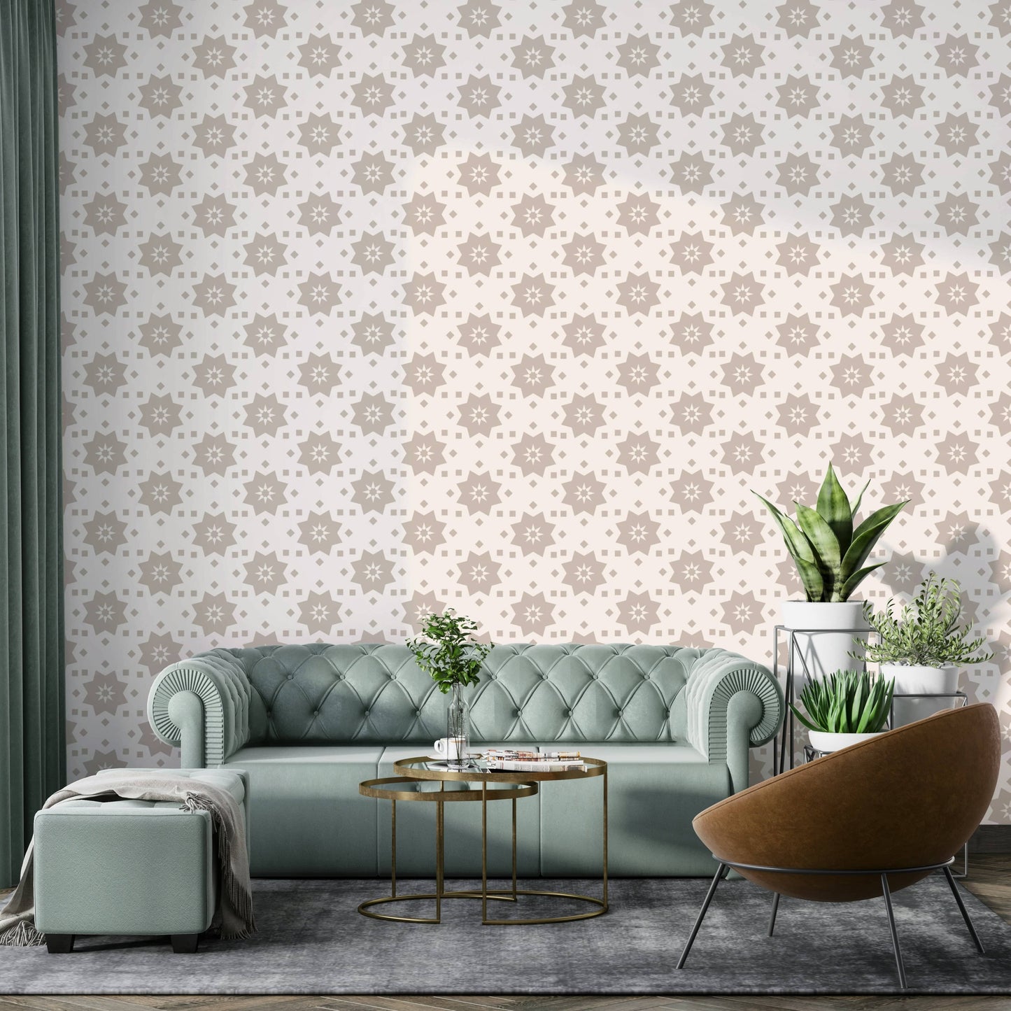 Wallpaper for walls with a calm, artistic feel

