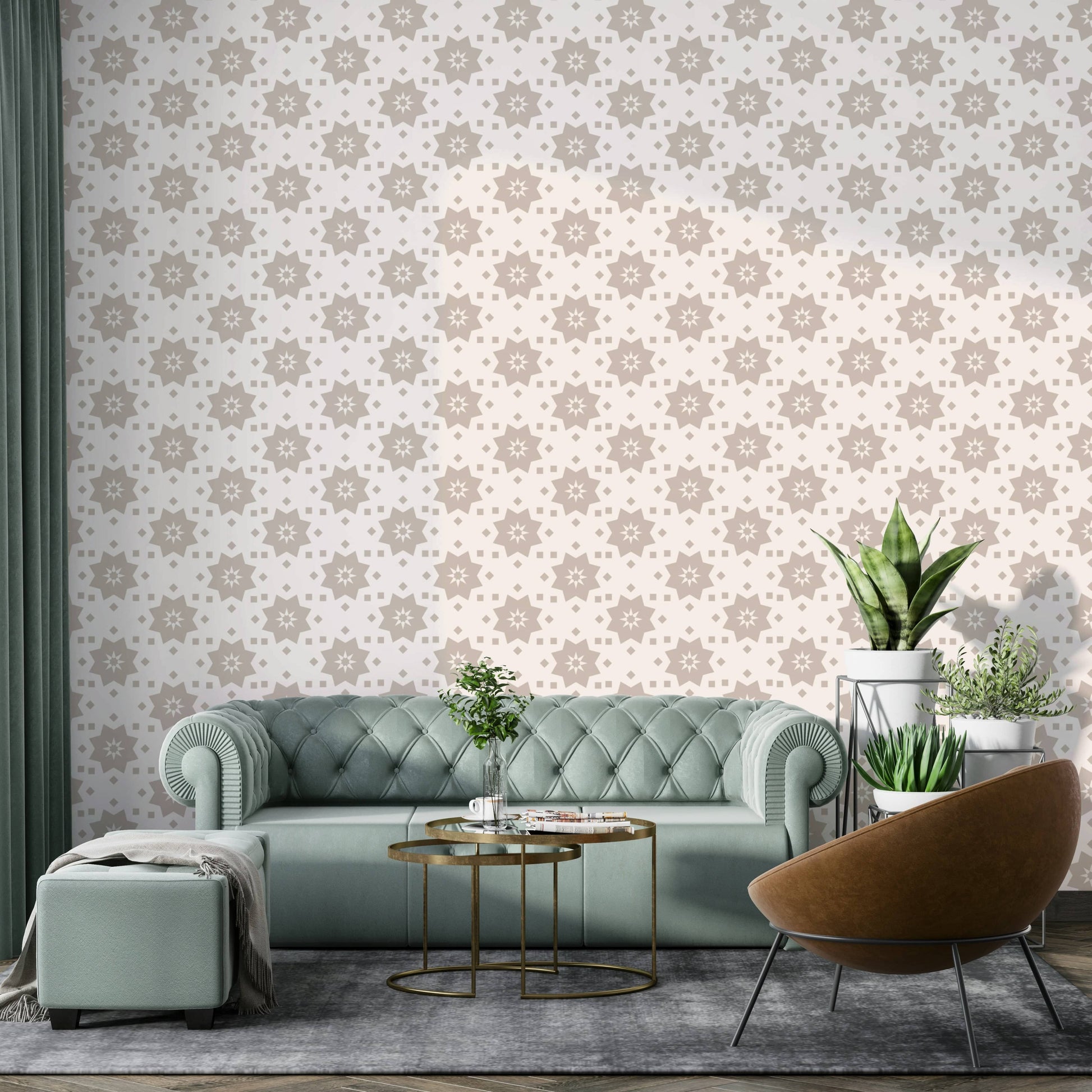 Wallpaper for walls with a calm, artistic feel

