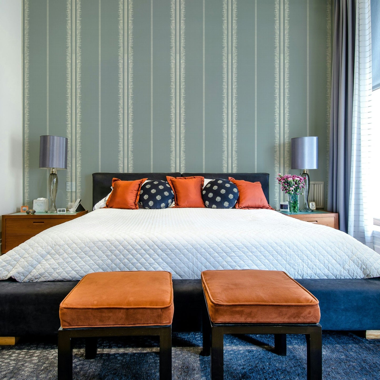 Bohemian-inspired Boho Stripes Arona wallpaper for walls

