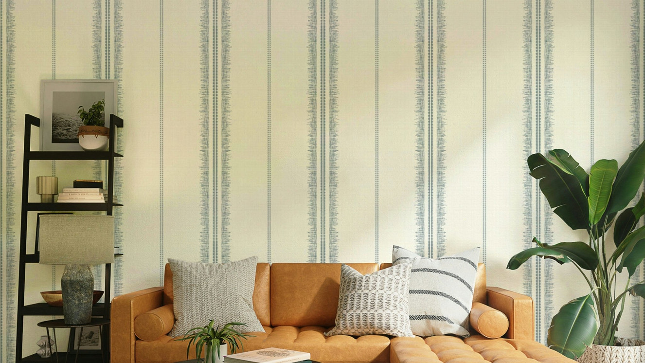 Boho stripes linen-Arona wallpaper
