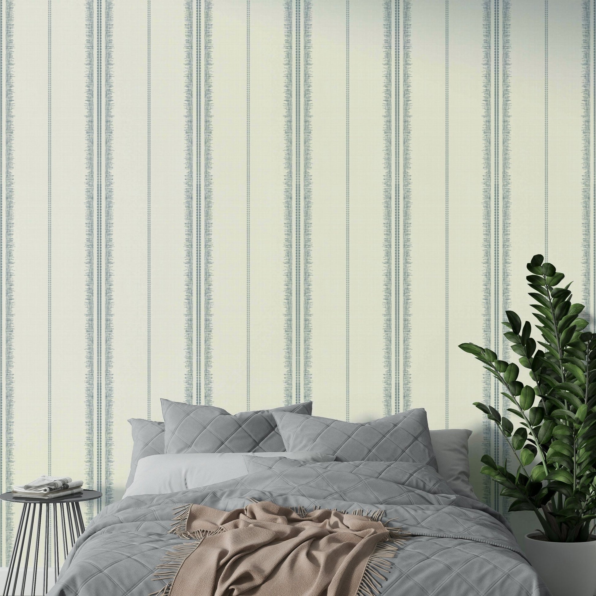 Subtle beige and terracotta stripes
