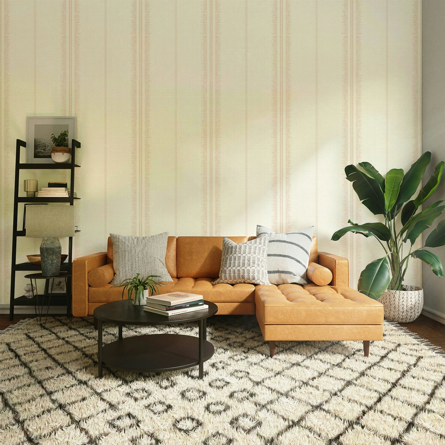 Soft linen and satin texture wallpaper
