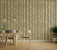 Boho Jewel Tone striped wallpaper