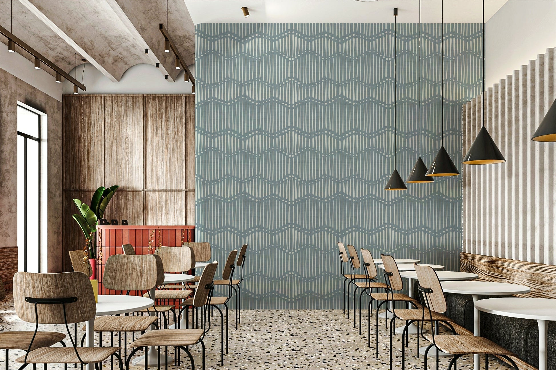 Boho Waves On Arona Canvas Wallpaper⁠