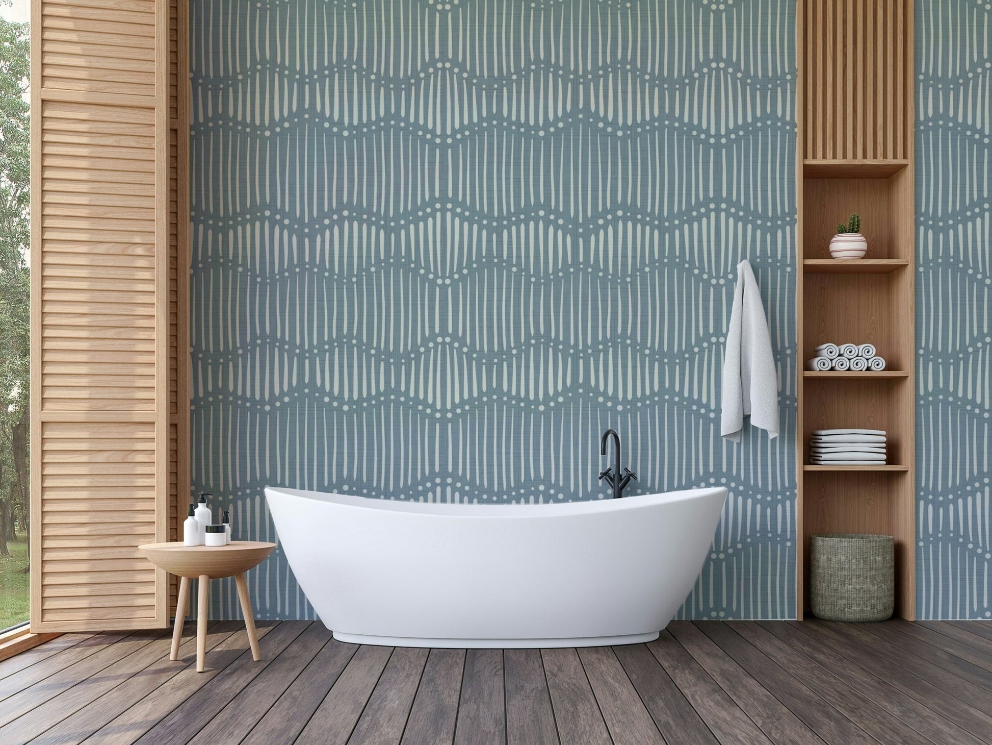 Boho Waves On Arona Canvas Wallpaper⁠