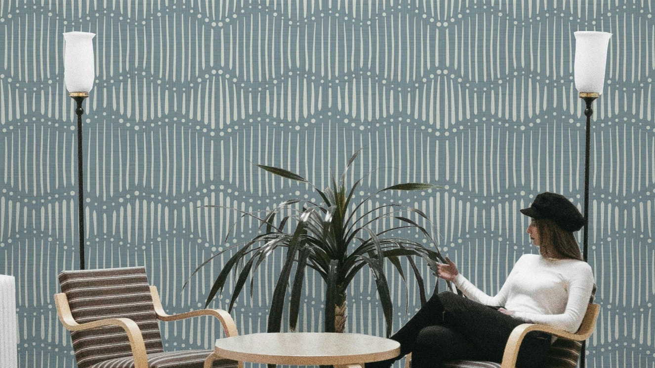 Boho Waves On Arona Canvas Wallpaper⁠