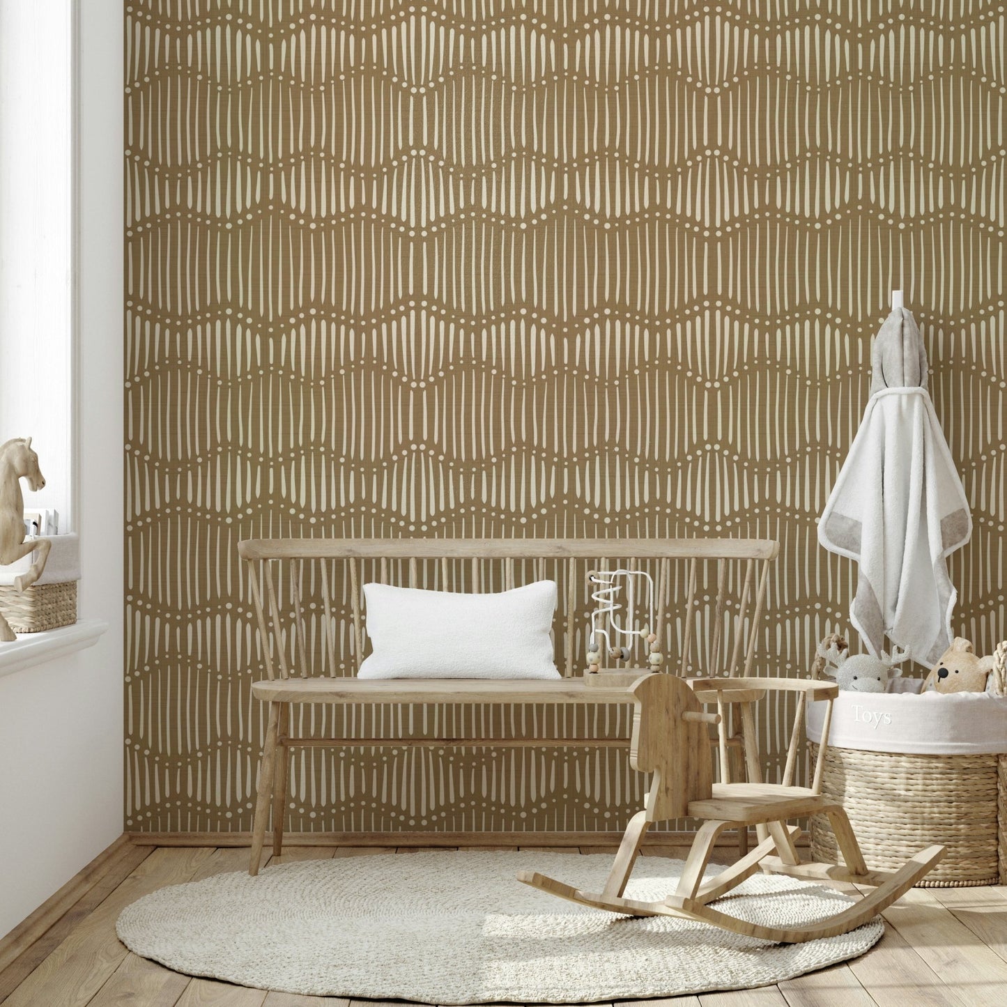 The design has a layered, textured look with no sharp lines.

