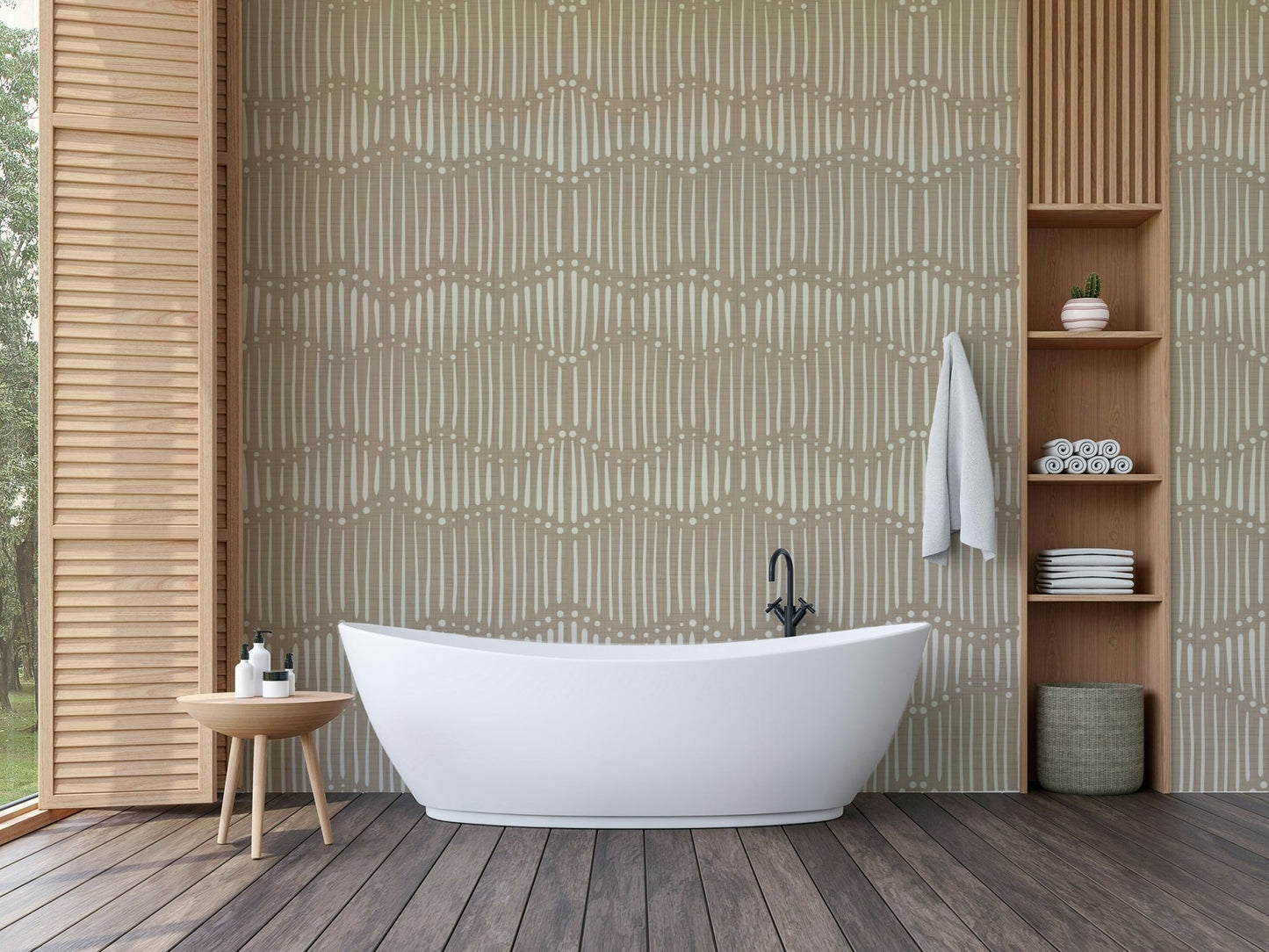 The design has a layered, textured look with no sharp lines.

