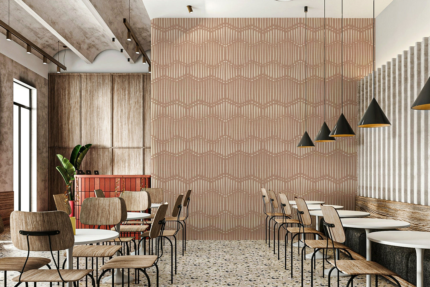 The design has a layered, textured look with no sharp lines.

