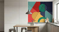 Bold Bauhaus Wall Mural