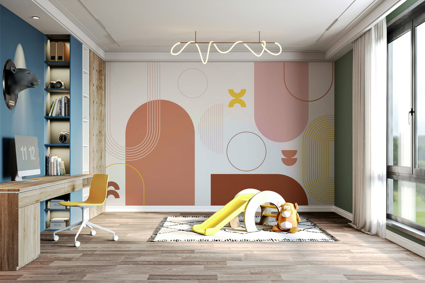 Modern Bold Boho Geometry Wall Art

