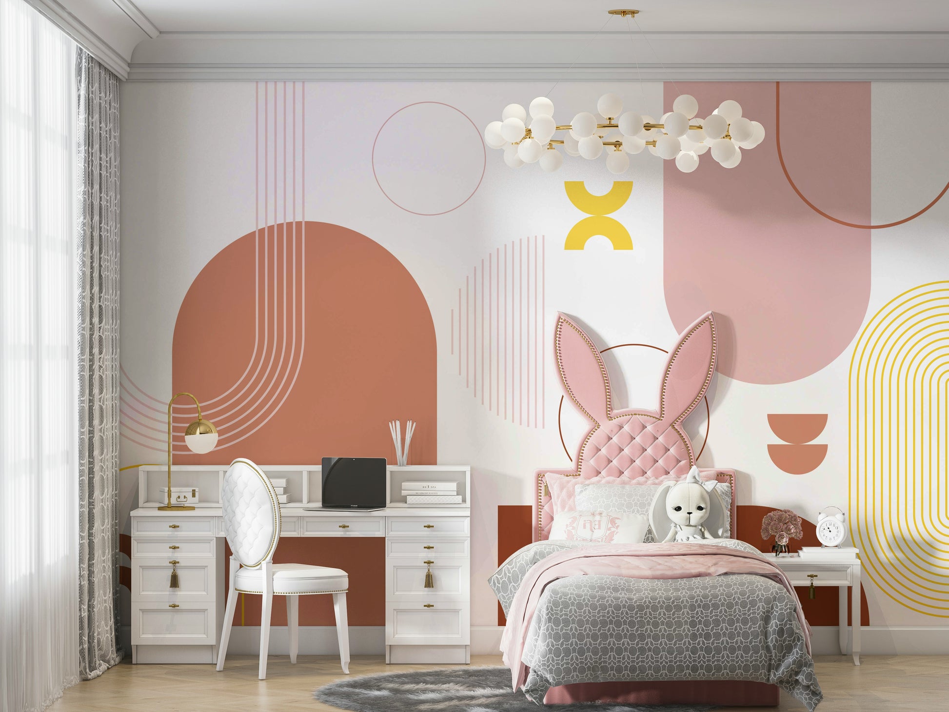 Colorful Bold Boho Geometric Wallpaper

