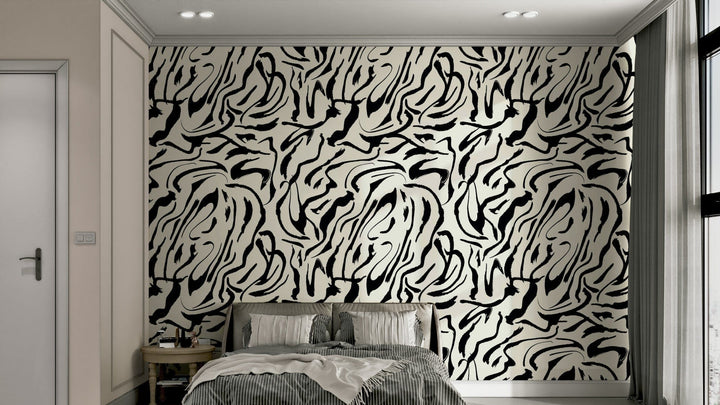 Painted Lines stylish wallpaper for walls