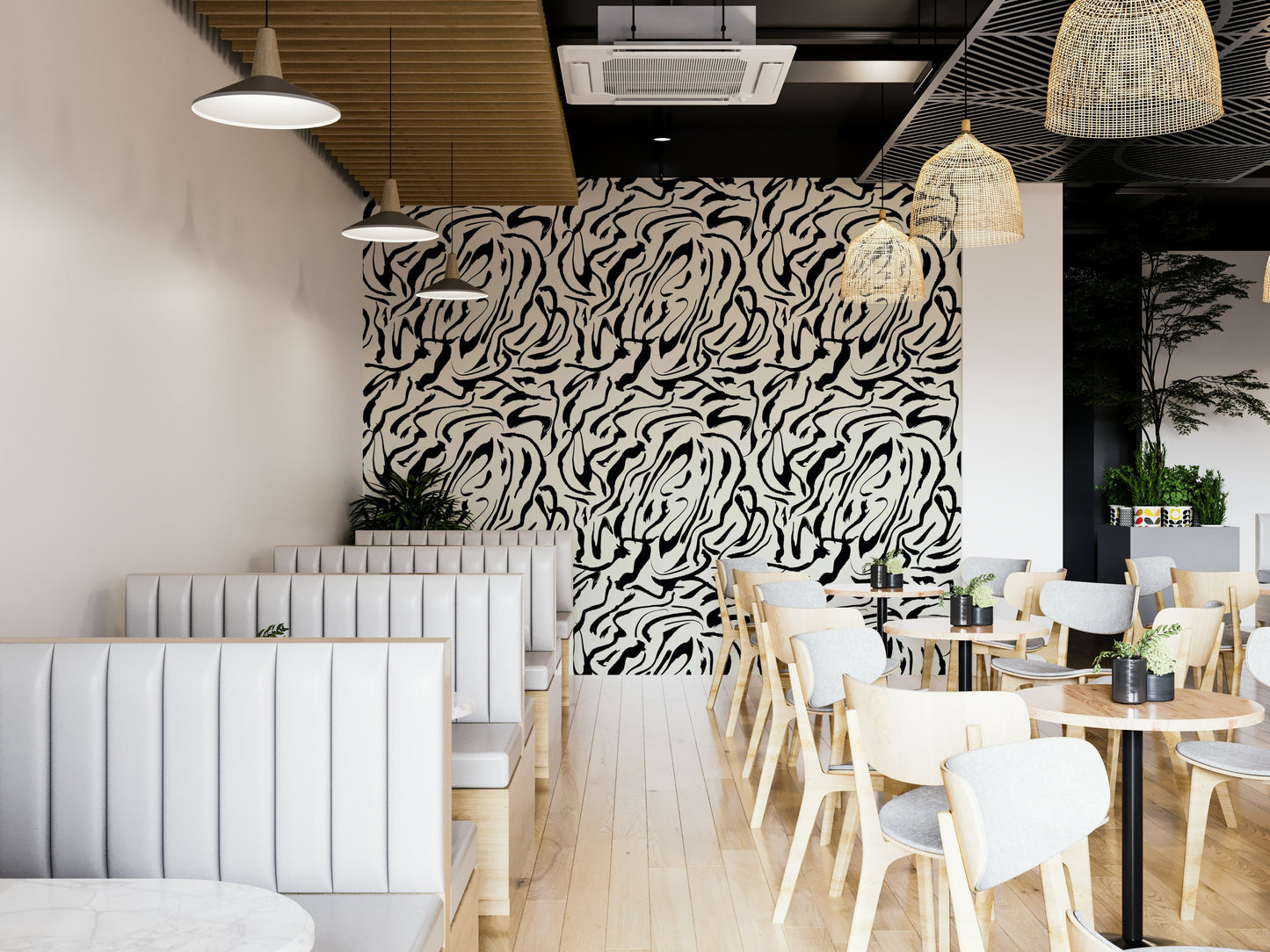 Painted Lines creative wallpaper

