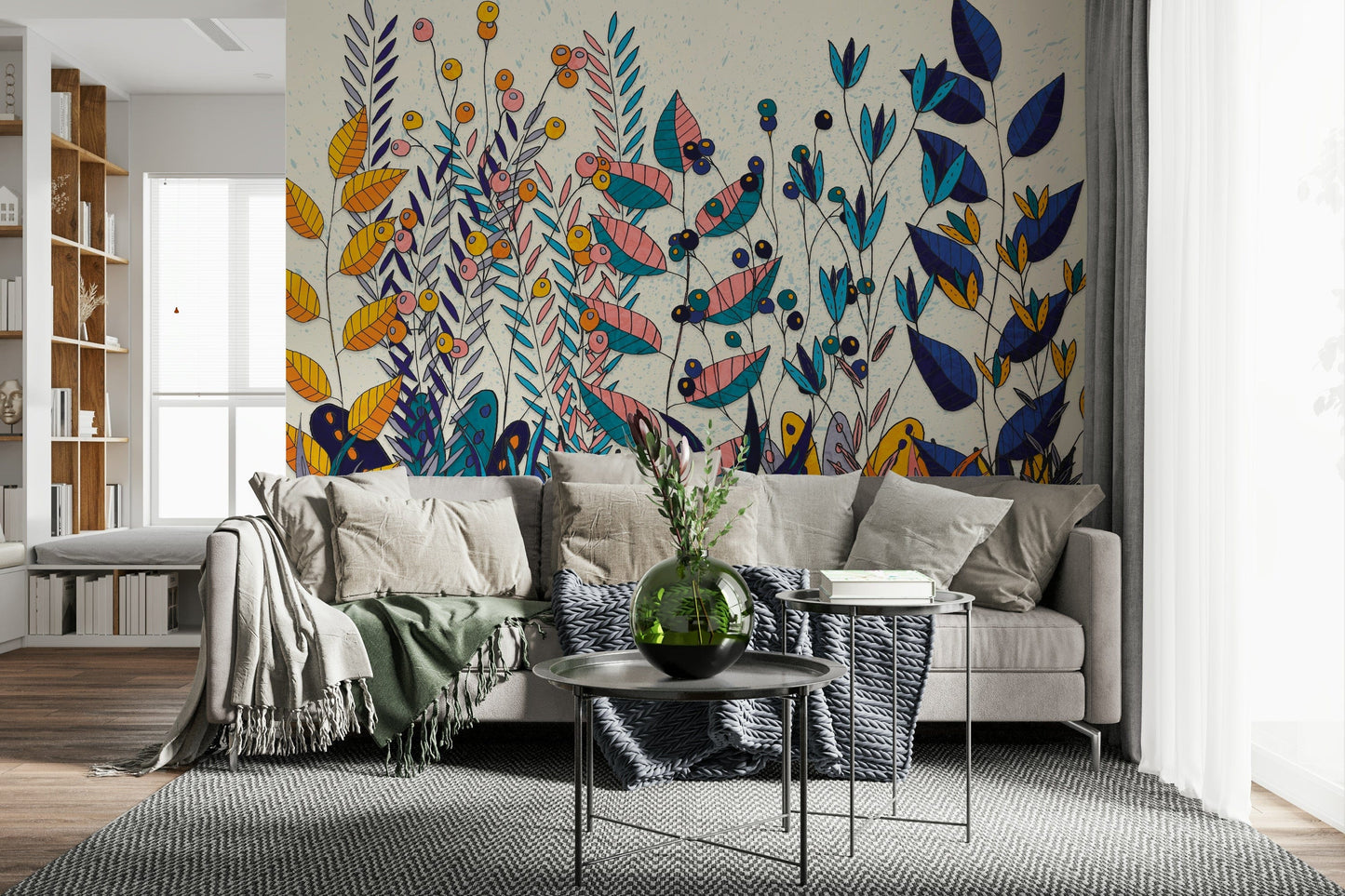 Eclectic Bold Garden Wall Mural