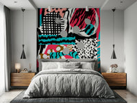 A serene flowing design wall mural for your decor.

