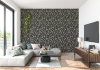A calming abstract design wallpaper mural that defines a space.

