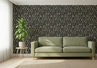 A beautiful modern art wall mural of abstract forms.

