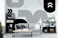 Abstract Bold Minimalist Flow Wall Art

