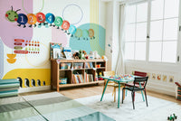 Neutral Bold Minimalist Wall Mural Style

