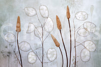 A high-quality serene leaf wall mural for walls.

