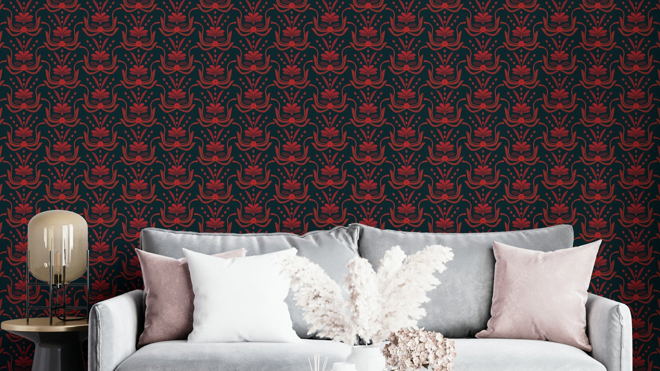 Stylized Botanical Damask
