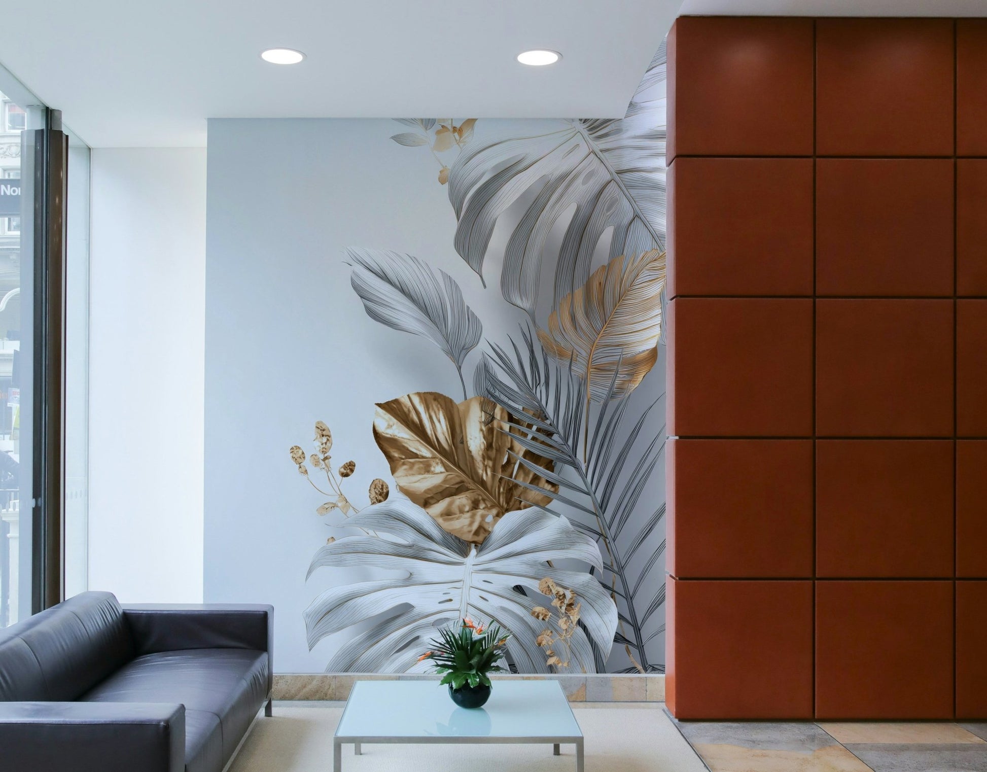Lush greenery wall design for classic decor

