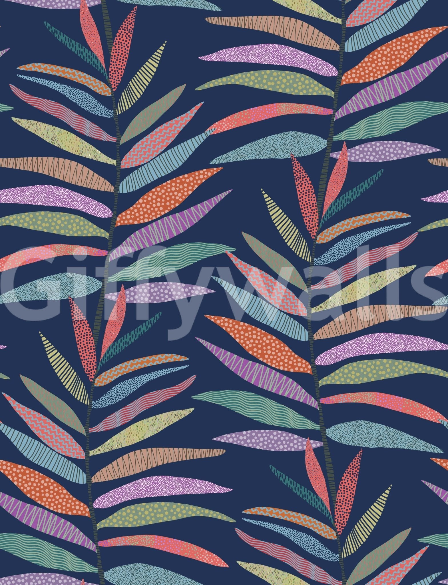 Botanical Groove Wallpaper⁠