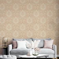 Timeless paisley print in natural botanical style

