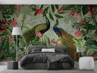 Elegant bird wallpaper for walls

