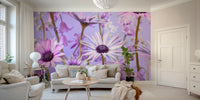 Nature-themed botanical mural for creating a tranquil home atmosphere.

