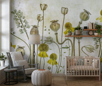 A classic still life wallpaper for walls.

