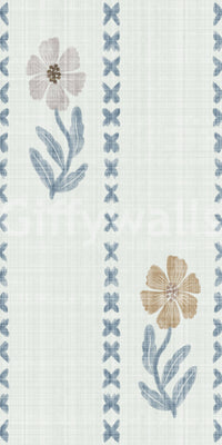 Soft botanical pattern wallpaper

