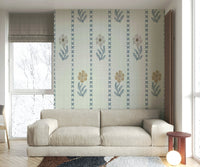 Easy install floral wallpaper

