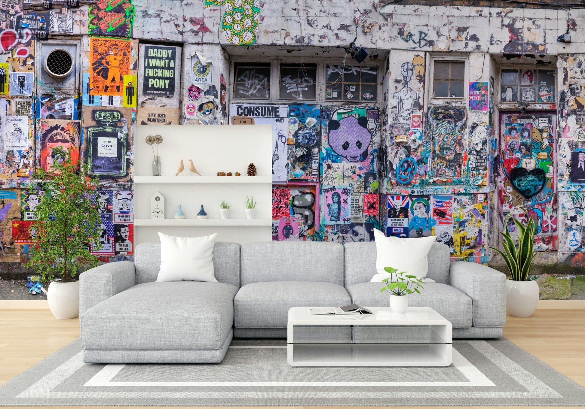 The feeling is one of edgy elegance.

