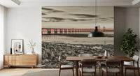 Bridge at Dusk Wall Mural