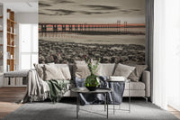 Bridge at Dusk Wall Mural